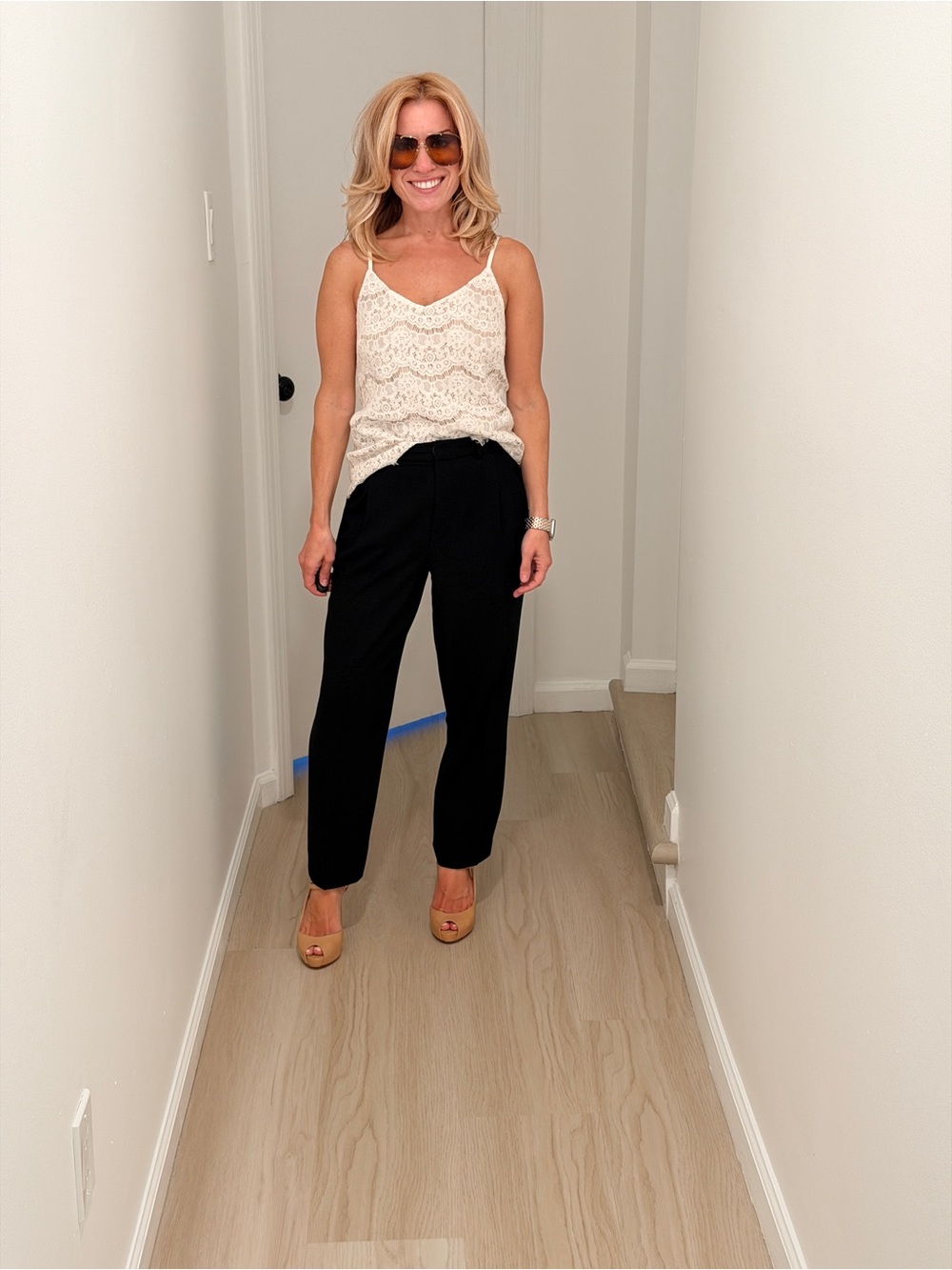 Forever 21 Black Tailored High-Rise Trousers